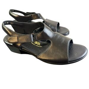 SAS Black Tripad Comfort Suntimer Sandals Womens Shoe Size 11 New